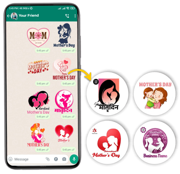 Mothers Day Whatsapp Stickers